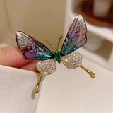 Birds Butterfly Bee Brooch Jewelry For Women Pearl Rhinestone Animal Wedding - Gemstone Gold