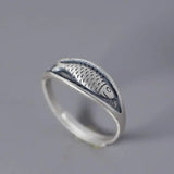 Bohemian Fish Retro Ring Unique Silver For Women For Party Birthday Jewelry - Gemstone Gold