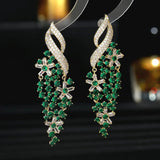 bunch of grapes Earrings Women Wedding Jewelry Dangle Earrings - Gemstone Gold
