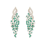 bunch of grapes Earrings Women Wedding Jewelry Dangle Earrings - Gemstone Gold