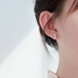 Bunny Rhinestone Stud Earring Girls Wedding For Women Animal Party - Gemstone Gold