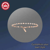 Charming S925 Pure Silver Bracelet, Women Anniverssary Jewelry - Gemstone Gold