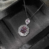 Elegant Aquamarine Bride Jewelry Set Necklace Earrings Ring For Women - Gemstone Gold