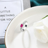 Engagement Green Zircon Ring For Women Silver Wedding Jewelry - Genuine - Gemstone
