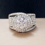 Engagement Zircon Ring for Women Wedding Jewelry - Genuine - Gemstone