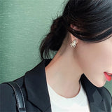 Flying Horse Wings Jewelry Set Earrings Necklace for Women Girls Cute Animal - Gemstone Gold