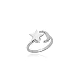 Four Leaf Clover Spinner Ring For Women Wedding Jewelry Gift - Gemstone Gold