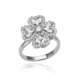 Four Leaf Clover Spinner Ring For Women Wedding Jewelry Gift - Gemstone Gold