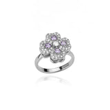 Four Leaf Clover Spinner Ring For Women Wedding Jewelry Gift - Gemstone Gold