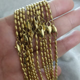 Genuine Pearl Choker Necklace 18K Gold Beads Women Wedding Jewelry - Genuine - Gemstone
