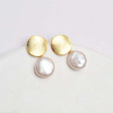 Genuine Vintage Freshwater Pearl 925 Sterling Silver Earring women's Fine jewelry - Genuine - Gemstone