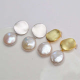 Genuine Vintage Freshwater Pearl 925 Sterling Silver Earring women's Fine jewelry - Genuine - Gemstone