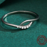 Genuine White Sapphire Engagement Ring For Women 925 Silver Jewelry - Genuine - Gemstone