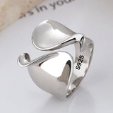 Handmade Silver Ring for Women 925 Sterling Simple Party Jewelry Gift - Gemstone Gold
