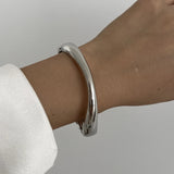 Hip Hop Metal Cuff Bangles Punk Gold Spring Bracelet For Women Jewelry - Gemstone Gold