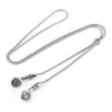 Hip - hop Music Earbuds Pendant Necklace Clothing Accessories Jewelry - Gemstone Gold