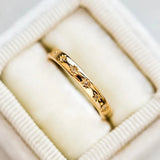 Inlaid Shiny Zircon Gold Ring for Women Daily Accessories Girls Finger Jewelry - Gemstone Gold