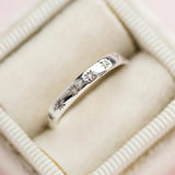 Inlaid Shiny Zircon Gold Ring for Women Daily Accessories Girls Finger Jewelry - Gemstone Gold
