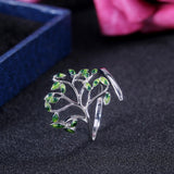 Life Tree Cocktail Party Ring Women Birthday Gift For Women Jewelry - Gemstone Gold