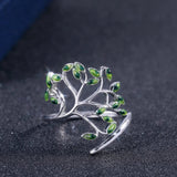 Life Tree Cocktail Party Ring Women Birthday Gift For Women Jewelry - Gemstone Gold