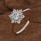 Luxury 1.5 Carats Diamond Ring for Women Engagement Gemstone Jewelry - Gemstone Gold