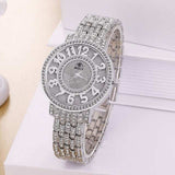 Luxury Diamond Watch 14K Yellow Gold Women Wedding PARTY Jewelry - Genuine - Gemstone