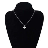 Luxury Heart Pendant Necklace Silver For Women Wedding Jewelry - Genuine - Gemstone