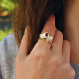 Luxury Leaf Ring 925 Sterling Silver Women's Fine Jewelry - Genuine - Gemstone