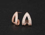 Luxury Multicolor Gemstone Earring Full mirco paved Women Wedding Party Jewelry - Gemstone Gold