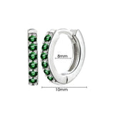 Luxury Needle Leopard Animal Hoop Earrings 18K Gold for Women Jewelry - Gemstone Gold