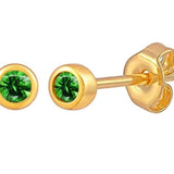 Luxury Needle Leopard Animal Hoop Earrings 18K Gold for Women Jewelry - Gemstone Gold