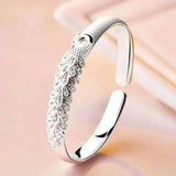 Luxury Peacock Bracelet For Women Open Party Wedding Jewelry Gift - Gemstone Gold