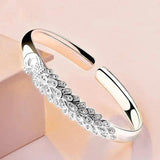Luxury Peacock Bracelet For Women Open Party Wedding Jewelry Gift - Gemstone Gold