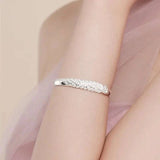 Luxury Peacock Bracelet For Women Open Party Wedding Jewelry Gift - Gemstone Gold