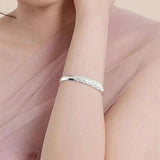 Luxury Peacock Bracelet For Women Open Party Wedding Jewelry Gift - Gemstone Gold
