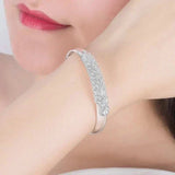 Luxury Peacock Bracelet For Women Open Party Wedding Jewelry Gift - Gemstone Gold