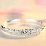 Luxury Peacock Bracelet For Women Open Party Wedding Jewelry Gift - Gemstone Gold