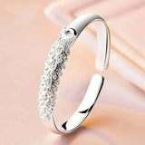 Luxury Peacock Bracelet For Women Open Party Wedding Jewelry Gift - Gemstone Gold