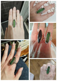 Luxury Vintage Gemstone Ring Women Anniversary Jewelry - Gemstone Gold
