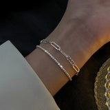 Multilayer Lucky Bead Bracelets 925 Sterling Woman Charm Party Jewelry - Gemstone Gold