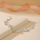 Multilayer Lucky Bead Bracelets 925 Sterling Woman Charm Party Jewelry - Gemstone Gold