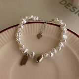 Multilayer Lucky Bead Bracelets 925 Sterling Woman Charm Party Jewelry - Gemstone Gold