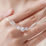 Multilayer Silver Beads Bracelets For Women Luxury Wedding Jewelery - Gemstone Gold
