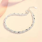 Multilayer Silver Beads Bracelets For Women Luxury Wedding Jewelery - Gemstone Gold