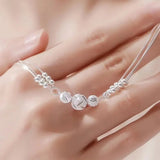 Multilayer Silver Beads Bracelets For Women Luxury Wedding Jewelery - Gemstone Gold