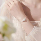 Multilayer Silver Beads Bracelets For Women Luxury Wedding Jewelery - Gemstone Gold