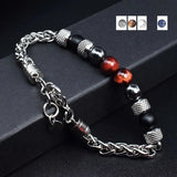 Natural Stone Beaded Bracelet For Women Men Tiger Eye Bracelets Jewelry - Gemstone Gold