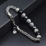 Natural Stone Beaded Bracelet For Women Men Tiger Eye Bracelets Jewelry - Gemstone Gold