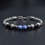 Natural Stone Beaded Bracelet For Women Men Tiger Eye Bracelets Jewelry - Gemstone Gold