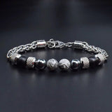 Natural Stone Beaded Bracelet For Women Men Tiger Eye Bracelets Jewelry - Gemstone Gold